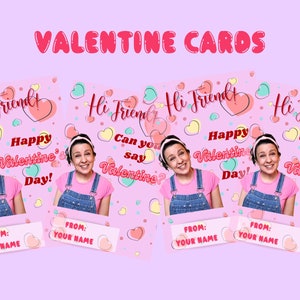 Ms. Rachel Valentine Cards, Valentine cards for toddlers, Valentine cards for kids, School Valentine cards, Daycare Valentine Cards