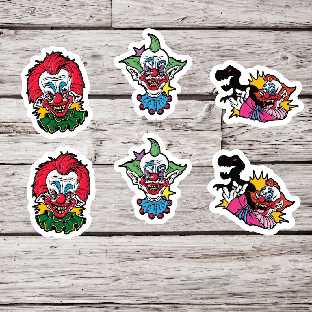 Killer Klowns From Outer Space Stickers Horror Movie Party Etsy