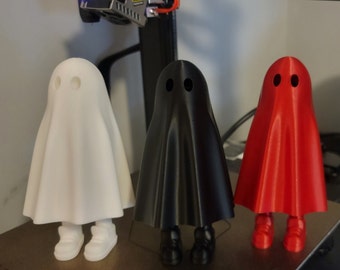 Large Ghost Decoration with Hiden Feet, Halloween Decor, Trick or Treat Ghost
