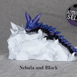 Articulated Crystal Baby Dragon, Sensory Dragon, Custom Gifts for Teens, Desk Fidget Toy, ADHD Fidget Adult, Flexible Dragon
