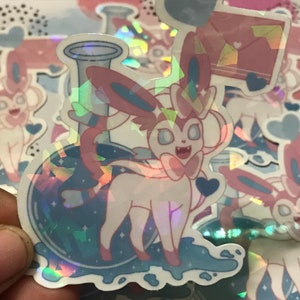 Cute Holographic Poke Stickers! | Holo Stickers | Anime & Manga