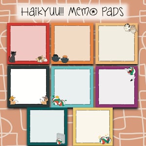 Cute Volleyball Inspired Memo Pads || Multiple Teams