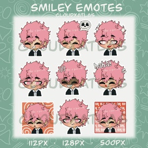 9 Smiley Emotes! | Twitch, Youtube, Discord, Streaming..! | TR Inspired