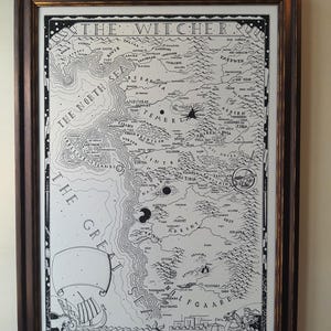 La carte dessinée à la main de The Witcher