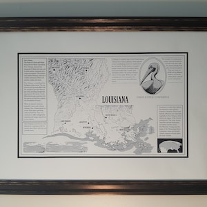 Mapa del estado de LUISIANA