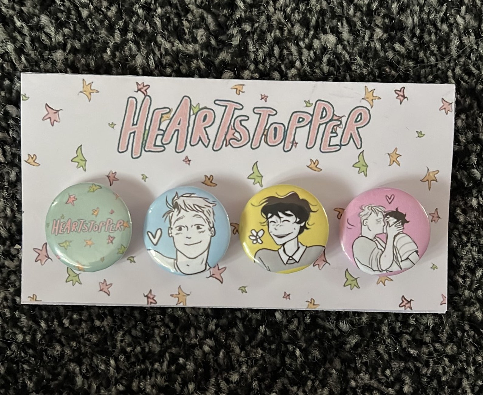 Heartstopper pins