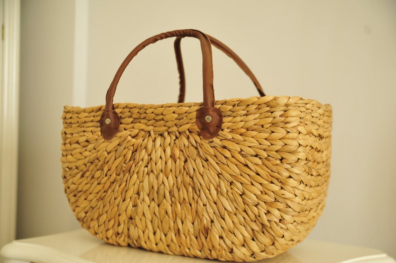 Petite Straw Bag Water Hyacinth Bag Handmade Bag - Etsy