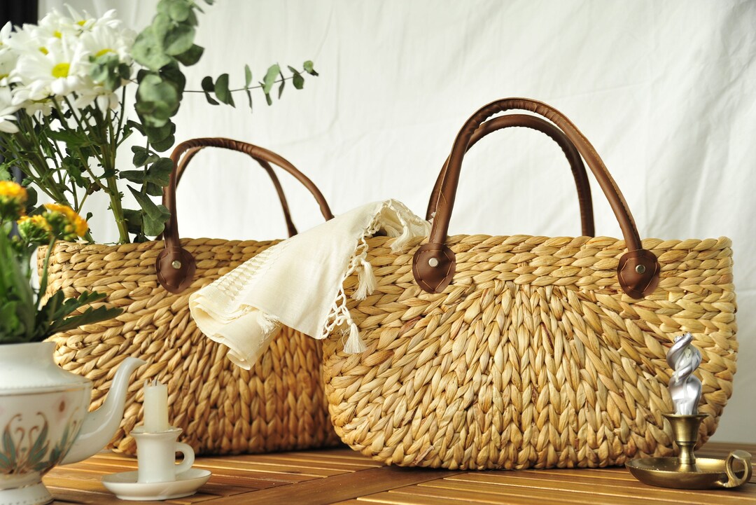 Petite Straw Bag Water Hyacinth Bag Handmade Bag - Etsy