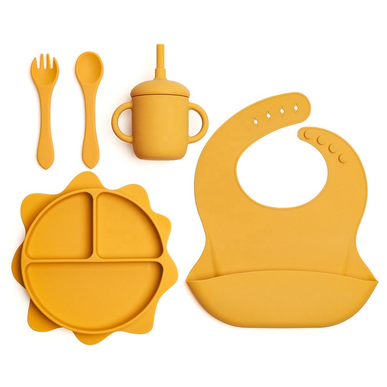 Toddler Feeding Set, Baby Tableware Set, Baby Silicone Cutlery, Unisex