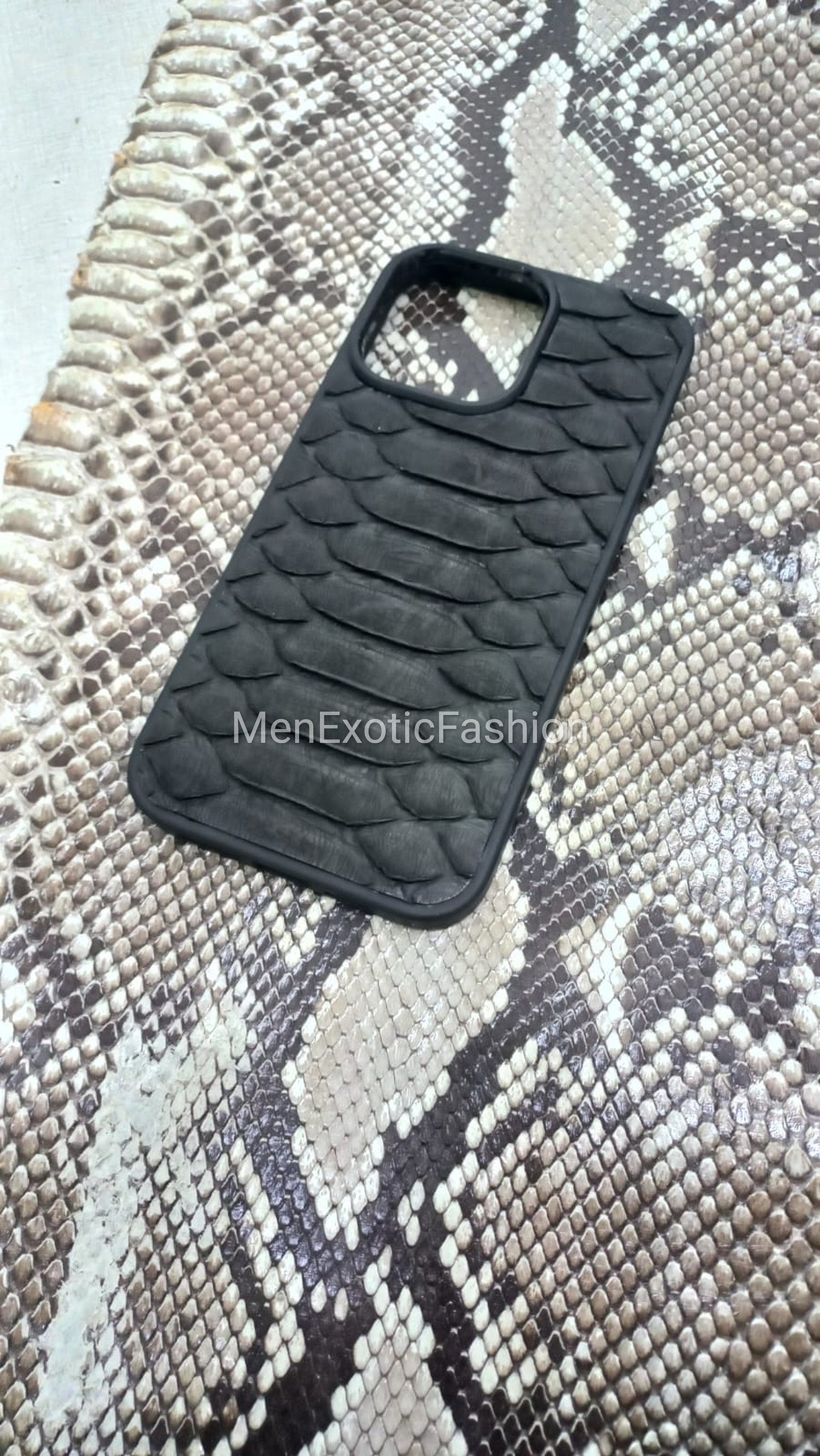 For Google Pixel 8/7/6/A/Pro Luxury Python Snake Pattern Genuine Leather  Case
