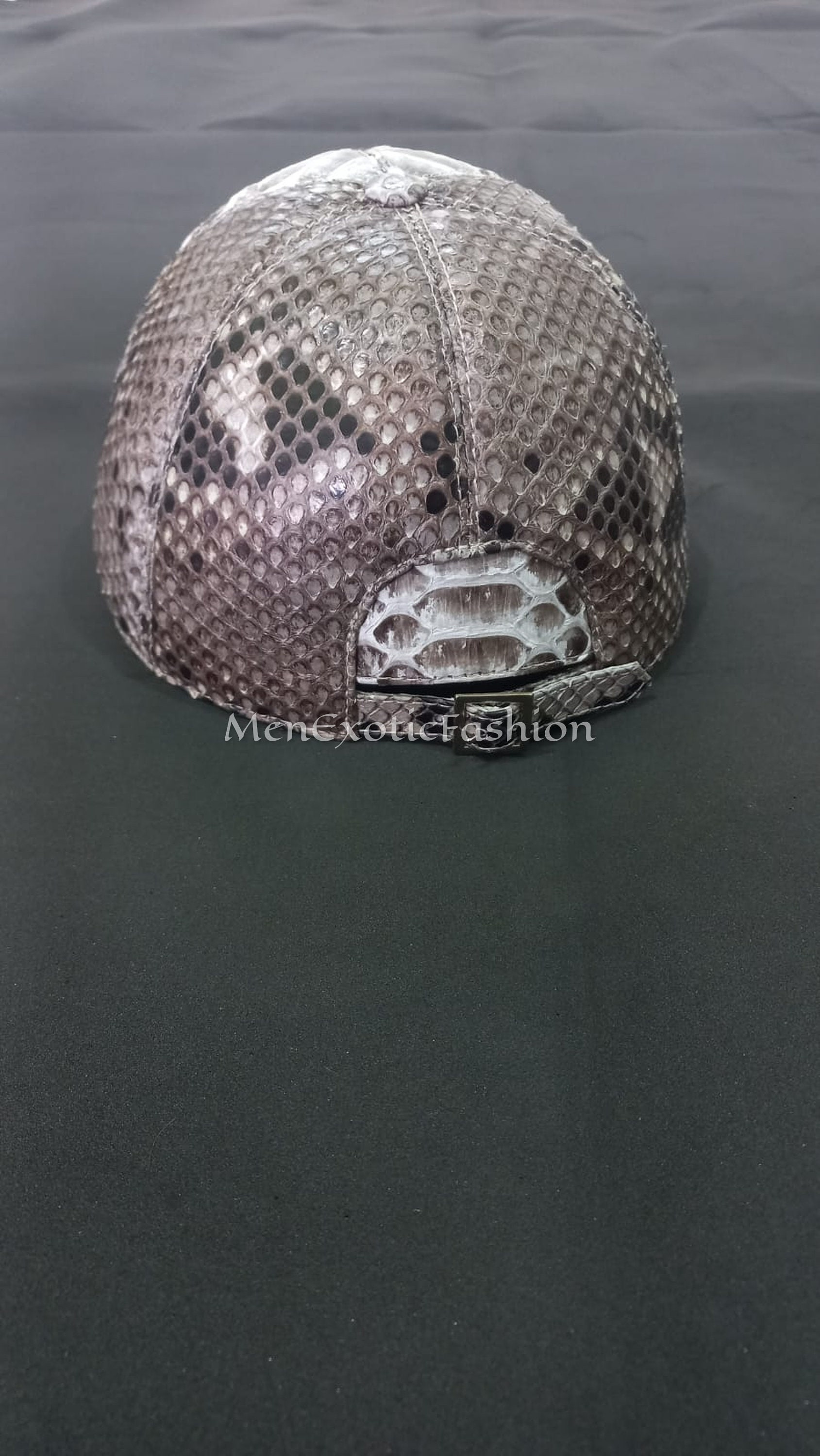Gray Exotic Genuine Python Caps, Python Hats, Real Snake Skin - Etsy