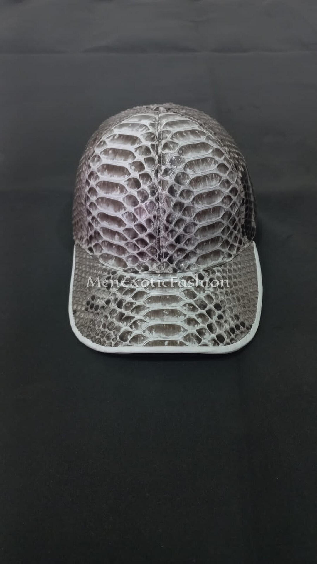 Gray Exotic Genuine Python Caps, Python Hats, Real Snake Skin - Etsy