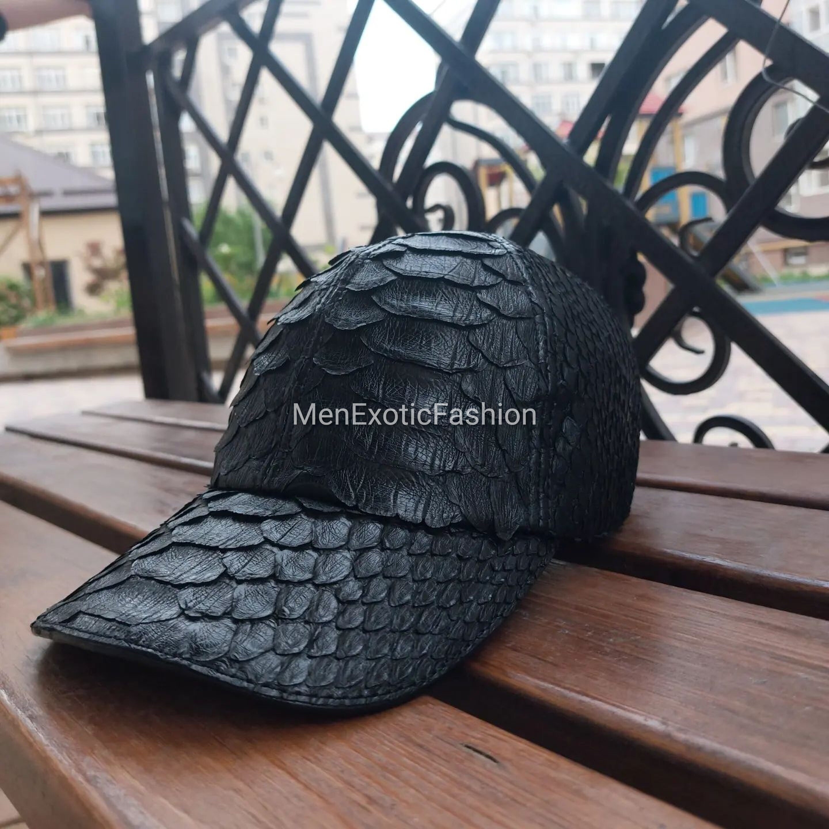 Black Exotic Genuine Python Caps Python Hats - Etsy