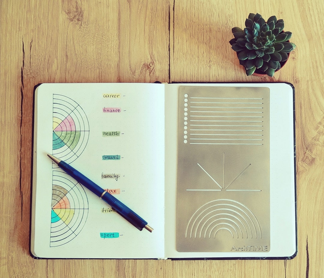 Bullet Journal Stencil metal Simple Stencil planner Stencil small