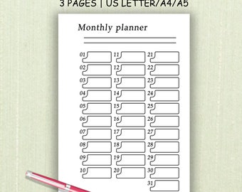Hobonichi Printable List - Etsy