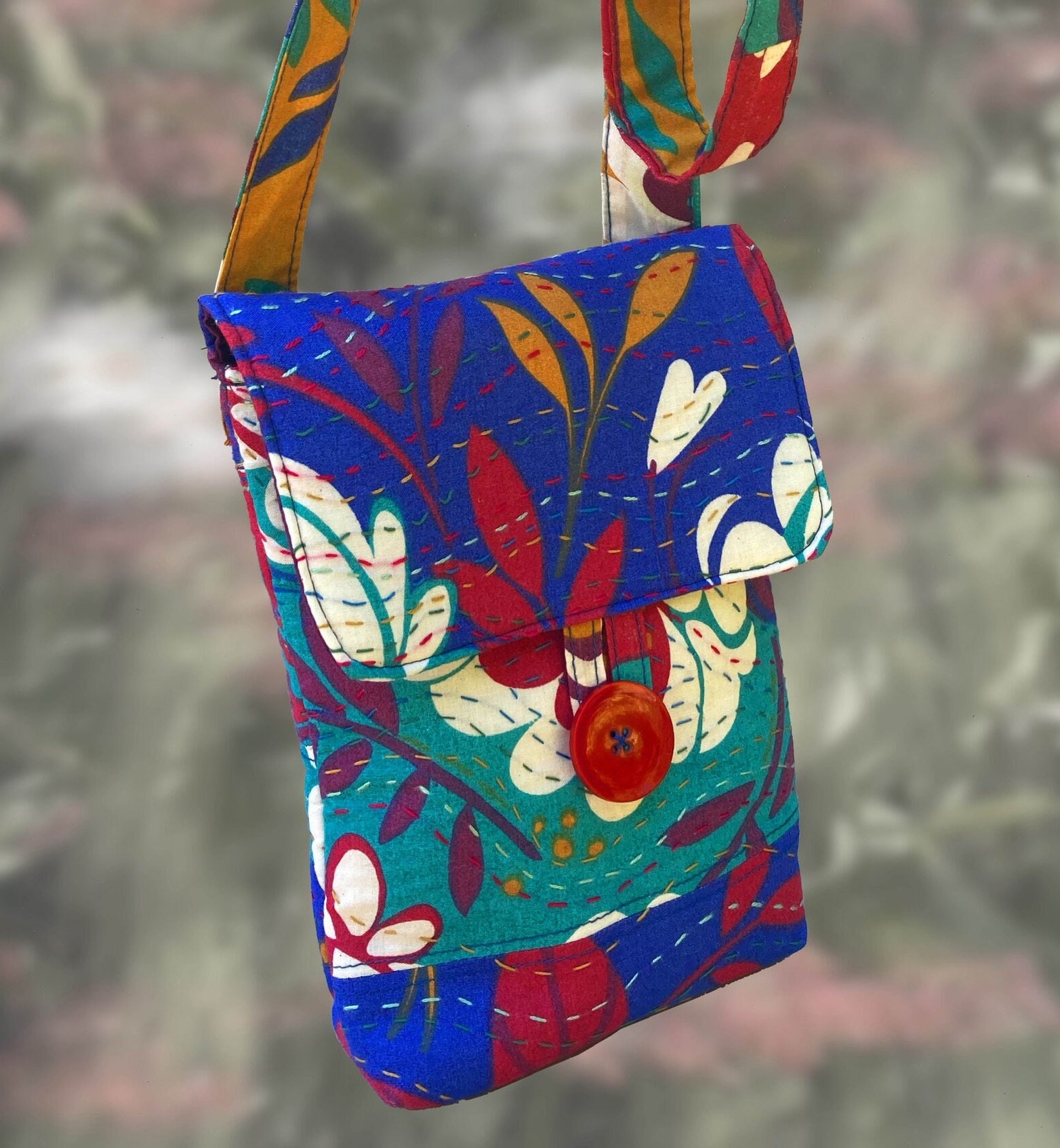 Cross Body Bag. Shoulder Bag. Sashiko Patchwork Handmade Etsy