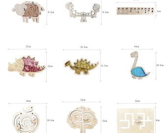 Piezas para tablero de actividades Montessori DIY, accesorios para tableros sensoriales, suministros para juguetes de aprendizaje para autismo, herrajes para libros tranquilos