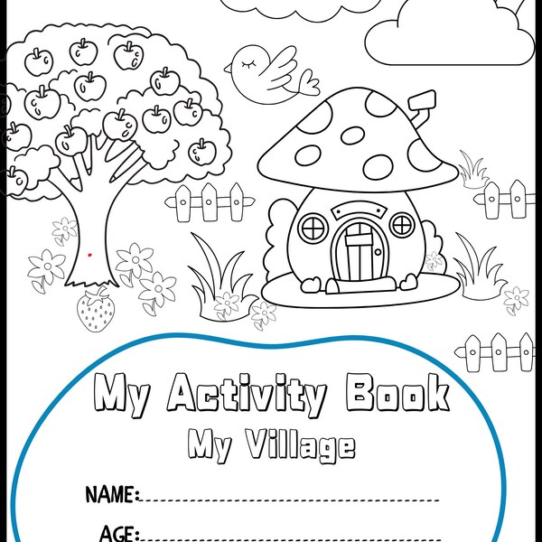 Coloring Book for 3-4-5 years old kids | Interactive Coloring Activity Fun | Farm Playful Coloring Activity Sheets | Let's coloring