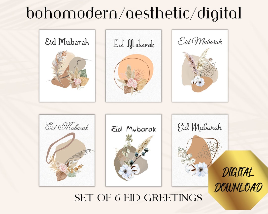6 Stks/set Ins Islamitische Moslim Eid Al-Fitr Wen... - Vicedeal