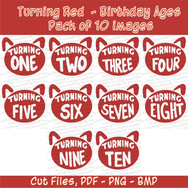 Turning Ages Bundle Digital Download, Images, Cut Files - PNG, PDF, BMP