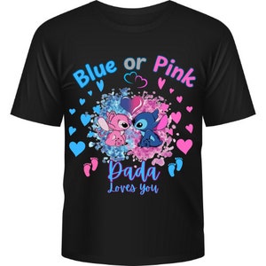 Stitch Gender Reveal shirts PNG Bundle