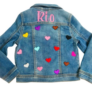 Chaqueta vaquera personalizada para niños imagen 1