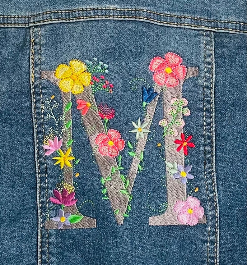 Personalized Denim Jacket for Kids Monogram Denim Jacket Etsy