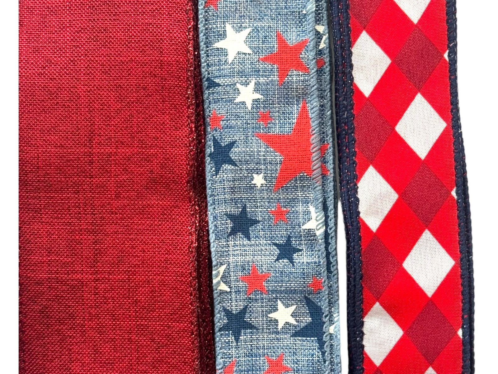 Charvo Ruck Ribbon Red Patriotic Gnome Truck Ribbon & Sign Bundle, Wreath Making Supply ...