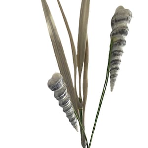 12” Coastal Beach Blue Gray Seashell Themed Floral Picks Crafts Centerpiece Wreath