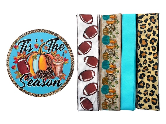 Lot de 2 nœuds d'automne pour couronne, couronne de Thanksgiving, nœuds