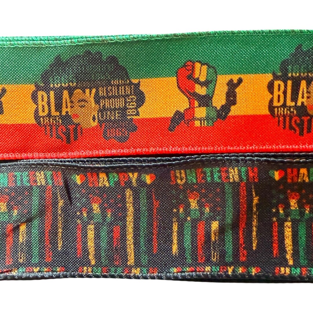 Juneteenth Ribbon Bundle 6 Yards | Black History Ribbon | Celebrate ...
