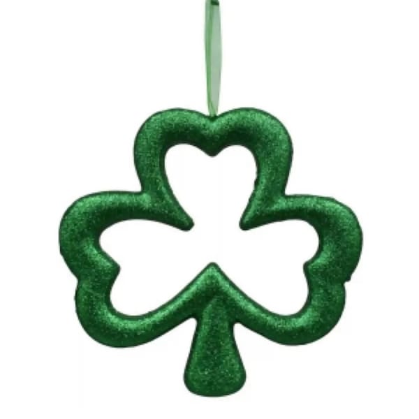 3D Shamrock Sign, Saint Patricks Day Glitter Hanging Foam Shamrock, Shamrock Wall Decor, Shamrock Wreath Sign, Shamrock Door Hanger