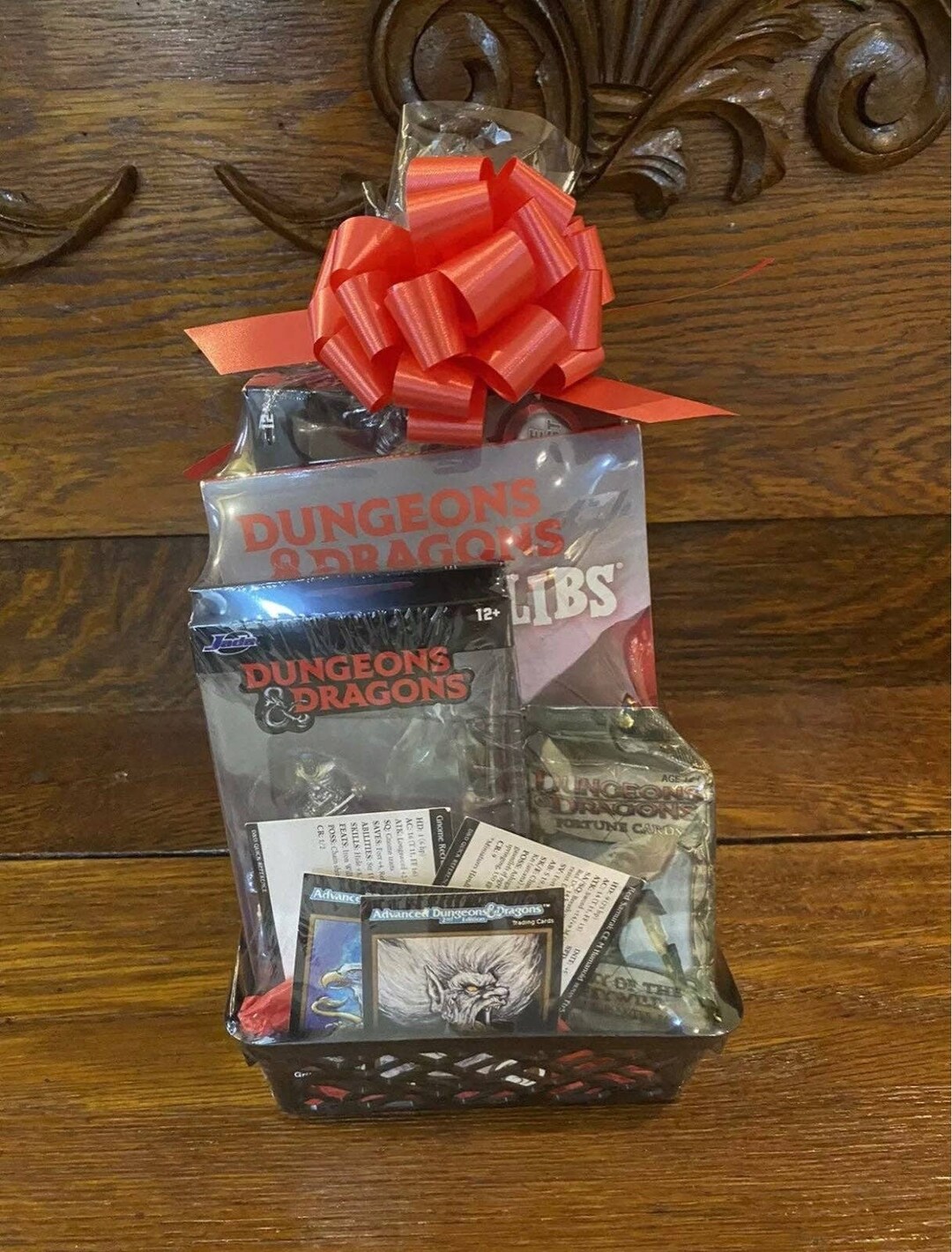Dungeons & Dragons Gift Basket Book Figures Fortune Cards Etsy