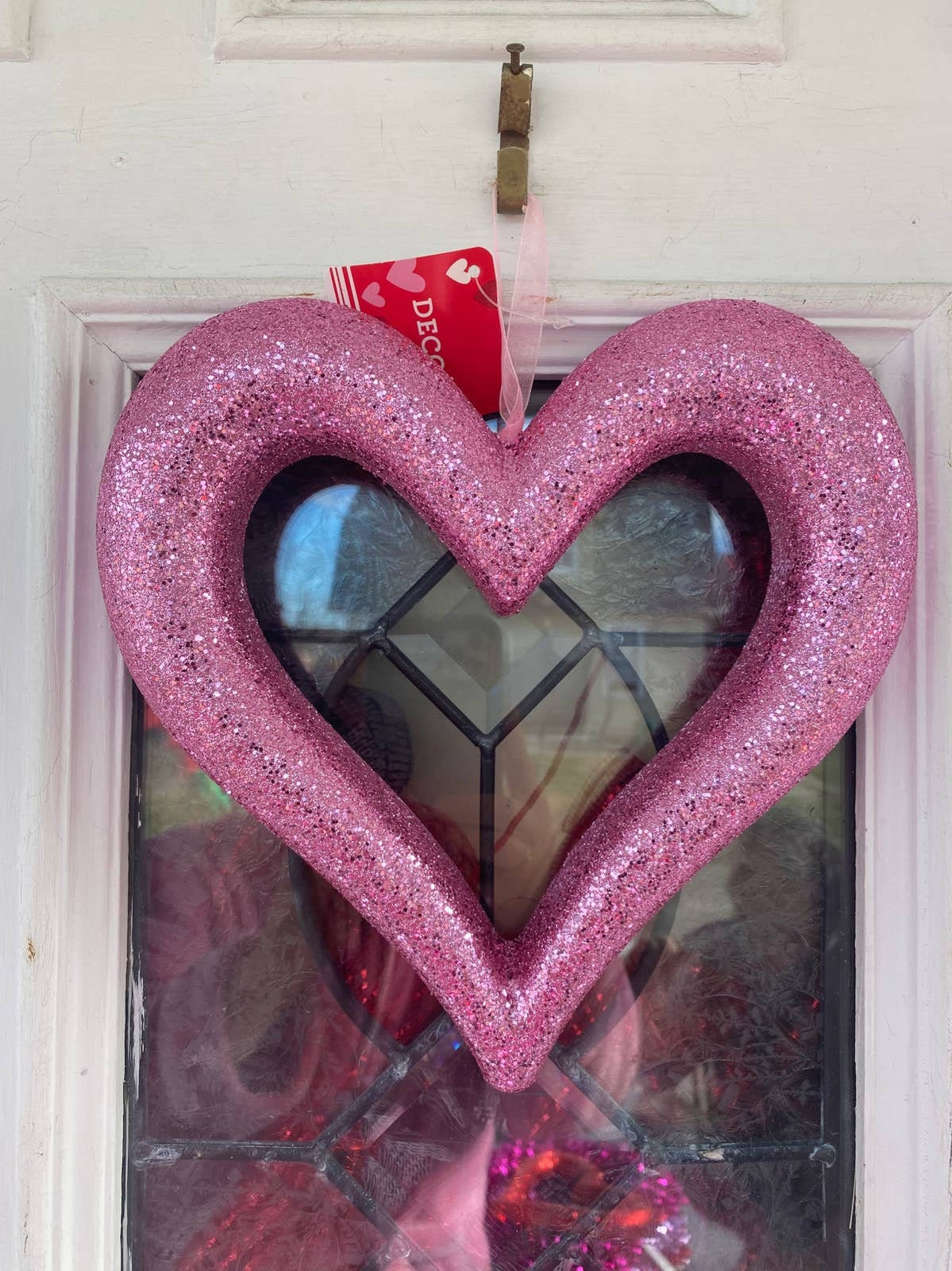 2Pcs/lot Red Hearts Felt Garland- Valentines Day Decorations Valentines  Heart Garland, Heart Decorations, Valentines Day Garland