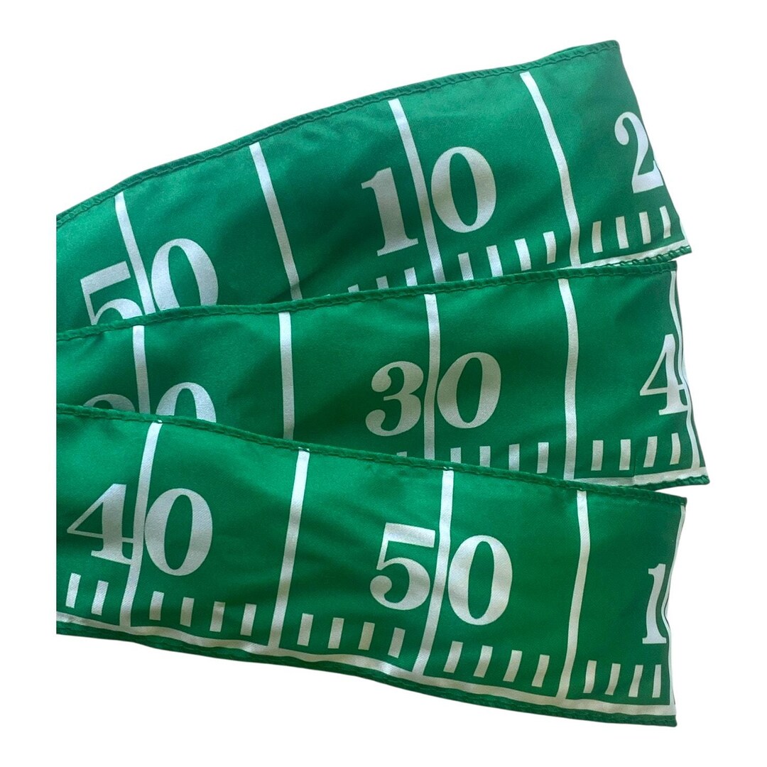 Field Ribbon Football Field Wired Ribbon – 2.5” X 3 Yards | Green Yard Line Sports ...