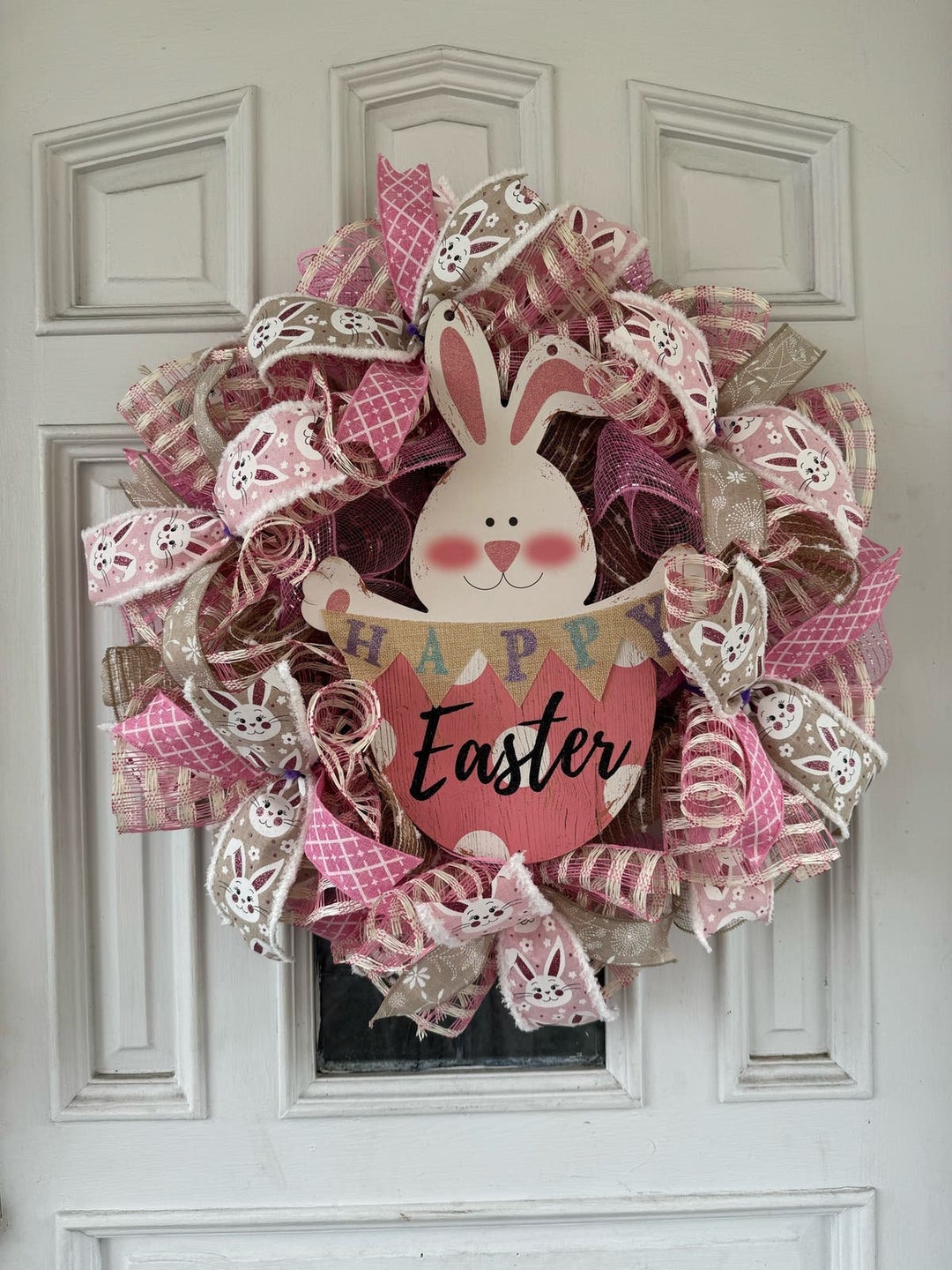 Nastro Pasquale Con Coniglietti - 9,1m X 5cm, In Raso Per Decorazioni E Regali - Foto 6