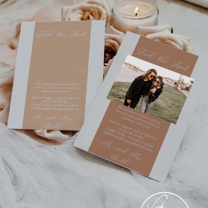 Siamo fuggiti a carte. Biglietto per annuncio di matrimonio. Foto Invito al ricevimento di nozze. Annuncio di fuga d'amore. Abbiamo la carta del matrimonio. Chelsea