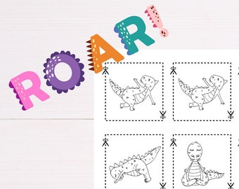 Dinosaur Yoga Memory Game - Yoga Asanas Game - Dinosaur Day - Digital Game - Instant Download - Yoga Fun