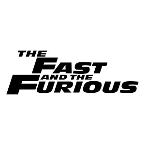 May include: The Fast and the Furious movie logo in black text on a white background.