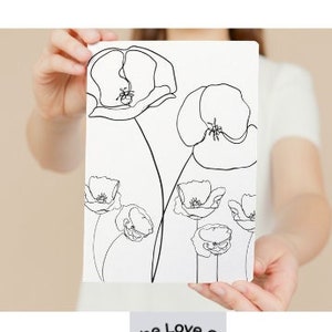 Remunared Day Poppy Ausmalseite zum Ausdrucken
