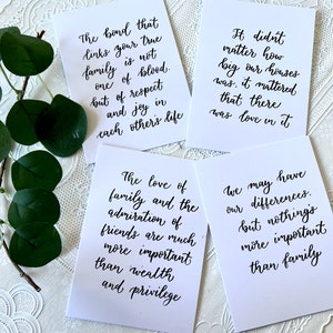 Hand written card Personalised card Custom Hand Lettered Card  Positive quotes Birthday card Friendship cards new born card new baby