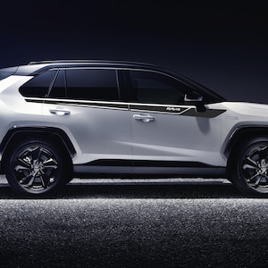 Toyota RAV4 Upper Body Stripe Decals - Custom Vinyl Graphics (2019-2024) - Weatherproof & Custom Fit