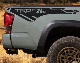 Toyota Tacoma  2016 - 2023 TRD PRO 4X4 Bed Vinyl Decal Sticker Graphics Kit