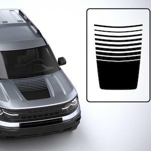 Ford Bronco Sport 2020 - 2024 Hood  Vinyl Decal Sticker Graphics Kit