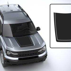 Ford Bronco Sport 2021 - 2024 Hood  Vinyl Decal Sticker Graphics Kit