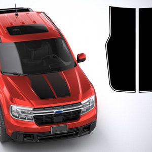 Xipoqix Hood Scoop Compatible With 2022-2025 Ford Maverick Mud Flaps Splash Guards