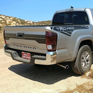 Toyota TACOMA 2016 - 2023 TRD PRO Bed and Tail Gate Vinyl Decal Sticker Graphics Kit