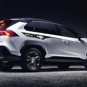 BMW RAV4 Side Stripe Aufkleber - Hockey-Style-Vinyl-Grafik (2019-2024) - Wetterfest und passgenau
