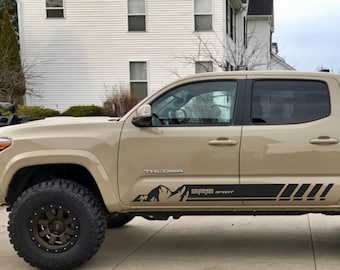 Oracal 651 Vinyl Tacoma Sport Bedside Decals – TRD SR5 Style Pair For Toyota Trucks