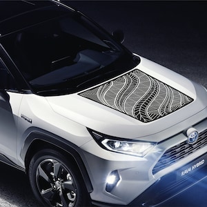 BMW RAV4 Motorhaubenaufkleber - Benutzerdefinierte Vinylgrafik für RAV4 (2019-2024) - Wetterfest und einfach anzubringen